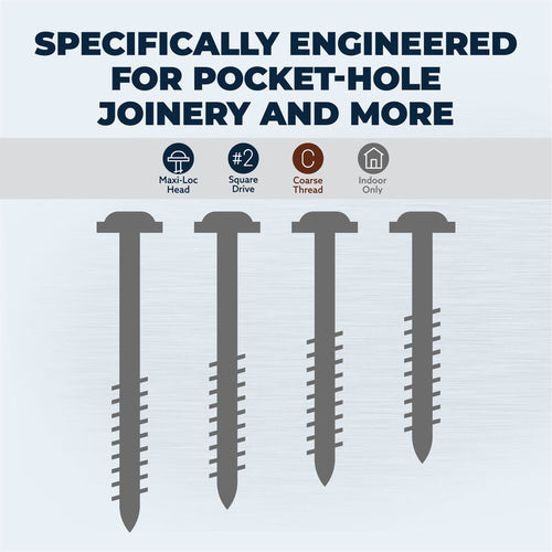 Kreg Zinc Pocket-Hole Screws