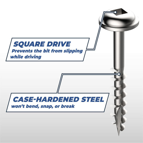 Kreg Zinc Pocket-Hole Screws