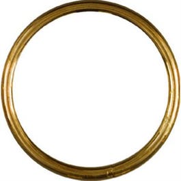 Solid Brass Connecting Ring, 1-1/8-In.