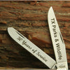 Case Harvest Orange Bone Mini Trapper Engravable