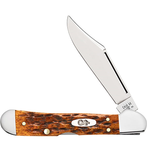 Case Harvest Orange Bone Mini Copperlock Engravable