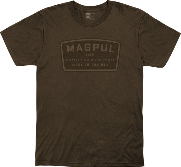 Magpul MAG1111-200-XL Go Bang Parts  Brown XL Short Sleeve