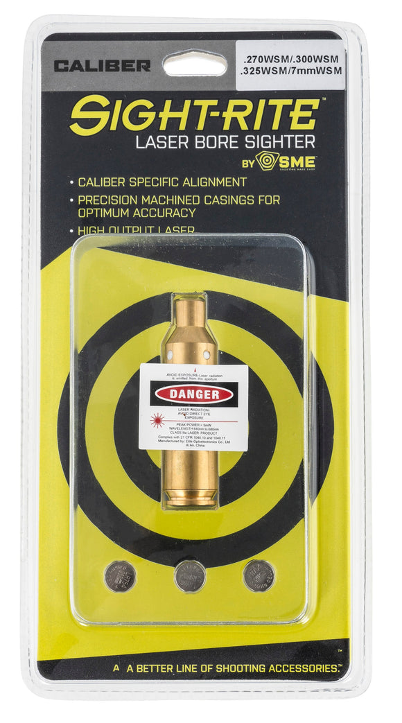 SME XSI-BL-270-W Sight-Rite Laser Bore Sighting System 270 WSM,7mm WSM,300 WSM,325 WSM Brass