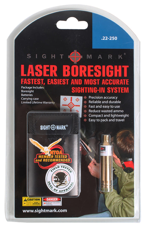 Sightmark SM39020 Boresight  Red Laser 22-250 Rem/6.5 Creedmoor Brass