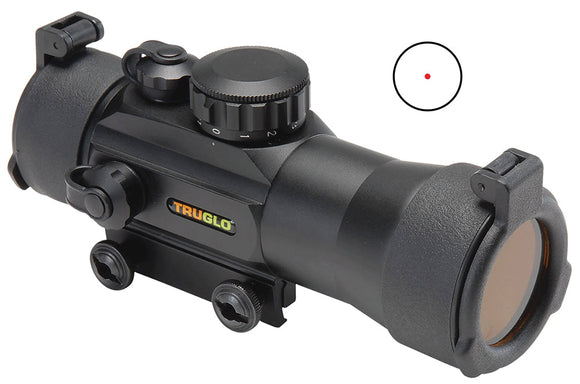 Truglo TG8030B2 Traditional 2x 42mm Obj 2.5 MOA Red Dot Black Matte CR2032 Lithium