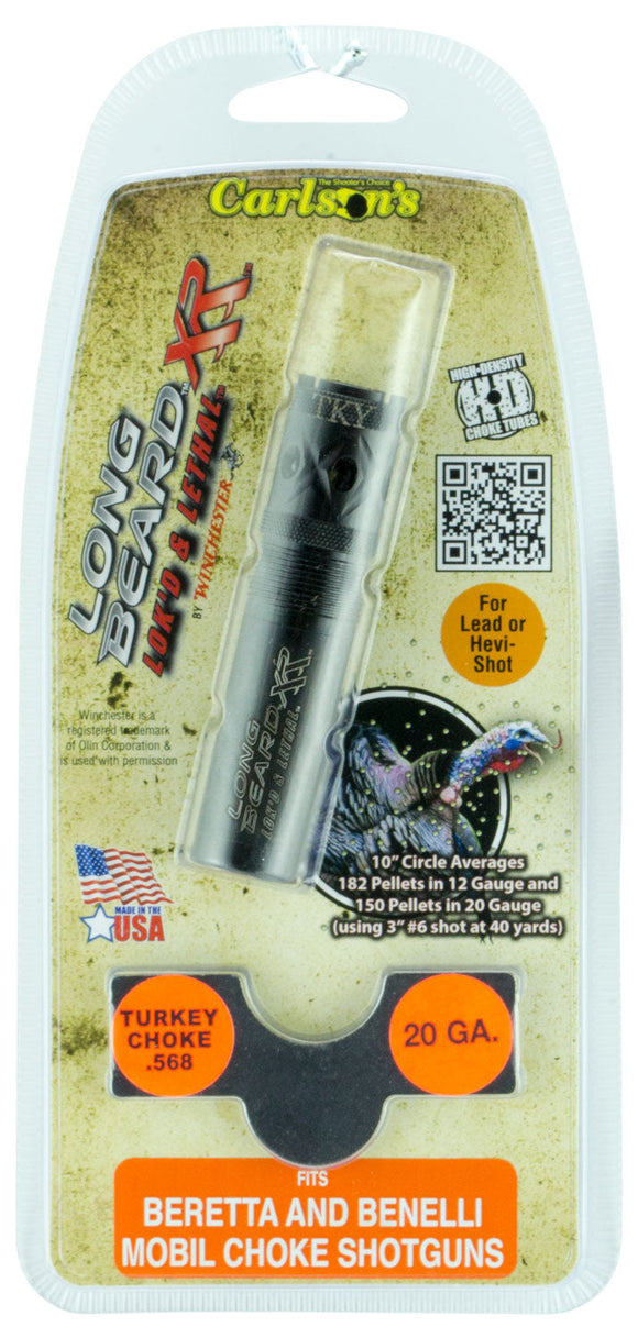 Carlsons 70135 Long Beard Turkey Benelli/Beretta 20 Gauge 17-4 Stainless Steel Black Ported