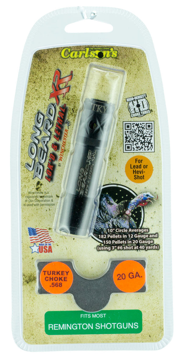 Carlsons 70125 Long Beard Turkey Rem Choke 20 Gauge Turkey 17-4 Stainless Steel Black Ported
