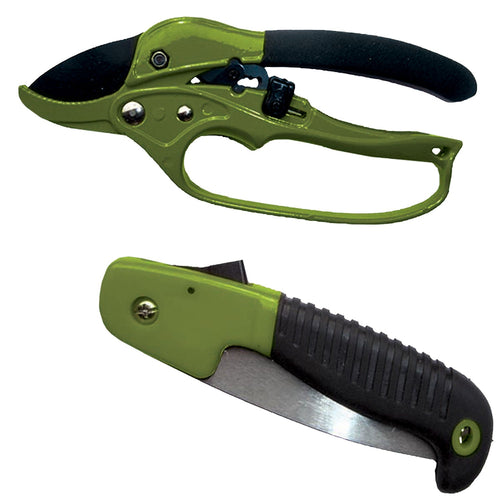 HME HCP2 Hunter's Combo Pack 7 Folding Saw Polymer Black with Shears