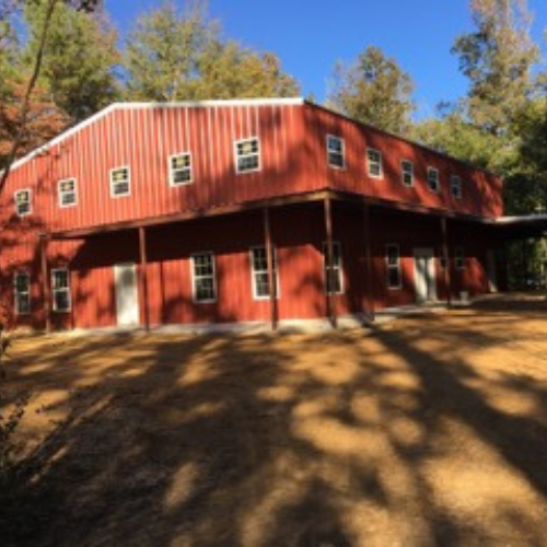 A building with 