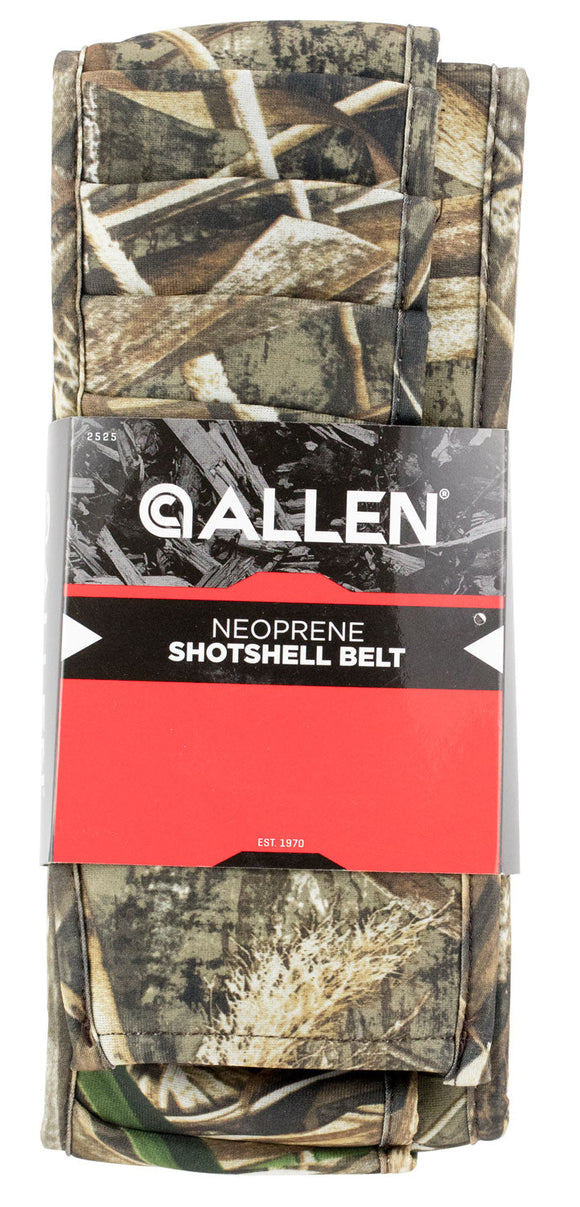 Allen 2525 Shell Belt  Shotgun 25 Rounds Realtree Max-4 Neoprene Adjustable