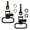 Grovtec US Inc GTSW23 Locking Swivel Set 1 Black Steel Rifle