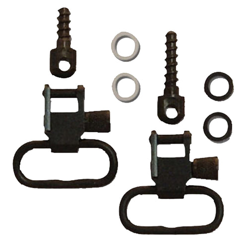 Grovtec US Inc GTSW23 Locking Swivel Set 1 Black Steel Rifle