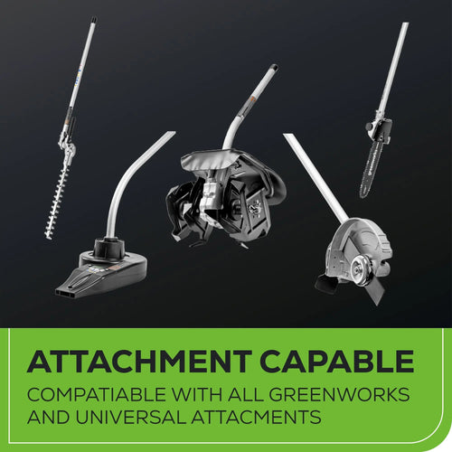 Greenworks 80V Cordless Battery String Trimmer (Attachment Capable) w/ 2.5 Ah Battery & Charger