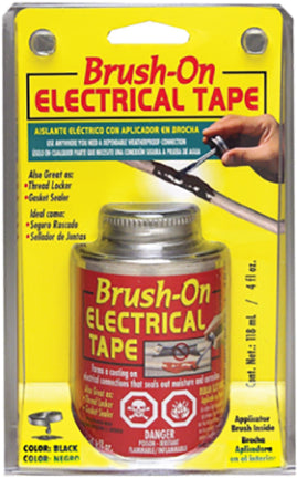 BRSH ON ELECTRIC TAPE-BK