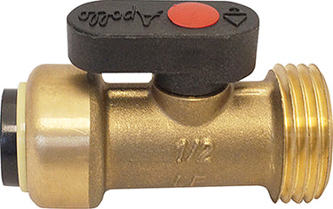 TURN VALVE STRT 1/2 X 3/4 IN BRASS