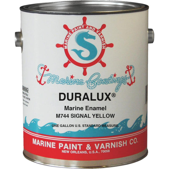DURALUX Gloss Marine Enamel, Signal Yellow, 1 Gal.