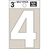Hy-Ko Vinyl 3 In. Non-Reflective Adhesive Number Four