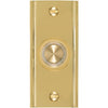 IQ America Wired Polished Brass Lighted Doorbell Push-Button