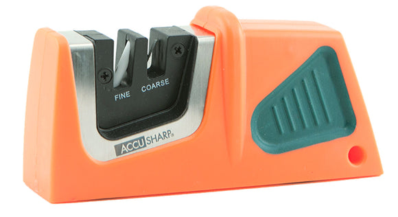 Accusharp 081C Pull-Through Sharpener  Fine Diamond Tungsten Carbine Sharpener Plastic Handle Orange