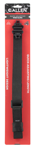 Allen 8061 Quick Adjusting Sling with Swivels 1.25 W Adjustable Black Nylon Rifle