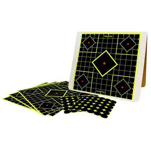 Birchwood Casey 34202 Shoot-N-C Sight-In 5-Diamond Stand Adhesive Paper Target 12 x 12 4 Per Pack