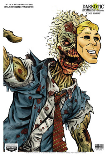Birchwood Casey 35645 Darkotic  Zombie Lawyer Hanging Paper Target 12 x 18 8 Per Pack