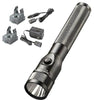 Streamlight 75713 Stinger LED 425/200/100 Lumens C4 LED Aluminum Black 3 Cell Sub-C NiCd 3.6V with  120V AC/12V DC Smart Charger