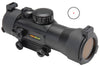 Truglo TG8030B2 Traditional 2x 42mm Obj 2.5 MOA Red Dot Black Matte CR2032 Lithium