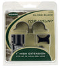 Weaver Mounts 48449 Top Mount Extension RingsDetachable 1 Extra High Black Matte