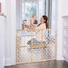 Toddleroo by North States Quick-Fit® Oval Mesh Wood Gate