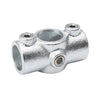 B & K Industries Galvanized Two Socket Crossover Fitting Tee 90 Degree 1-1/4 in.