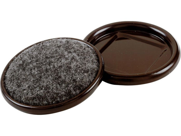 Shepherd Hardware 2-Inch Carpet Base Furniture Cups, 4-Pack