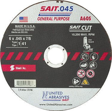 6X.045X7/8 A60S CUTOFF WHEEL