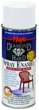 ENAMEL SPRAY SATIN WHITE DIAMONDHARD