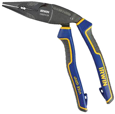 PLIERS LONG NOSE 8 IN STRIPPER/CRIMPER