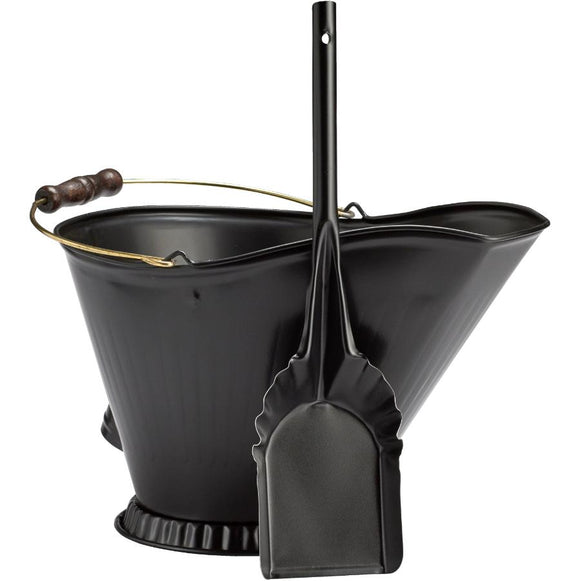 Great West Metal Coal Scuttle & Shovel Set
