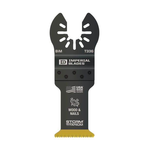 Imperial Blades One Fit™ Storm Titanium Wood & Nails Blade 1-1/4
