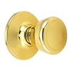 Design House Tulip 2-Way Latch Dummy Door Knob  in Polished Brass