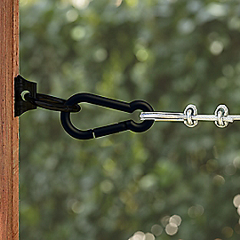 National Hardware Interlocking Spring Snap 3/8 x 3-1/8, Storm Shine