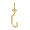 National Hardware Modern Ceiling J Hook 3-11/32-in, Brushed Gold
