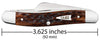 Case Peach Seed Jig Brown Bone Medium Stockman