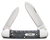 Case XX Gray Pocket Worn Jigged Bone Handle 2 Blade CV Canoe