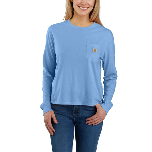 Carhartt Loose Fit Lightweight Long-Sleeve Crewneck Pocket T-Shirt