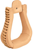Weaver Leather Natural Leather Covered Stirrups Bell