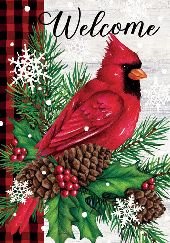 Custom Decor Proud Cardinal-Flag
