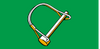 Midwest Fastener Round Wire Lock Pins Yellow Zinc