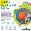 SodaPup Squeak Ball Ultra Durable PUP-X Squeaking, Chewing, Floating & Retrieving Ball Dog Toy