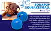 SodaPup Squeak Ball Ultra Durable PUP-X Squeaking, Chewing, Floating & Retrieving Ball Dog Toy