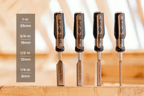 Spec Ops Bevel-Edge Wood Chisel Set