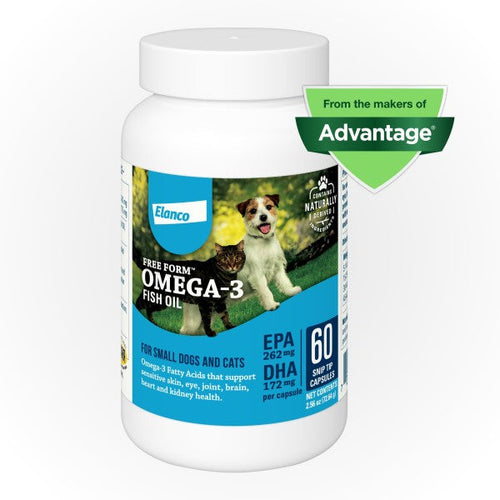 Free Form Omega-3 Fish Oil for Dogs and Cats